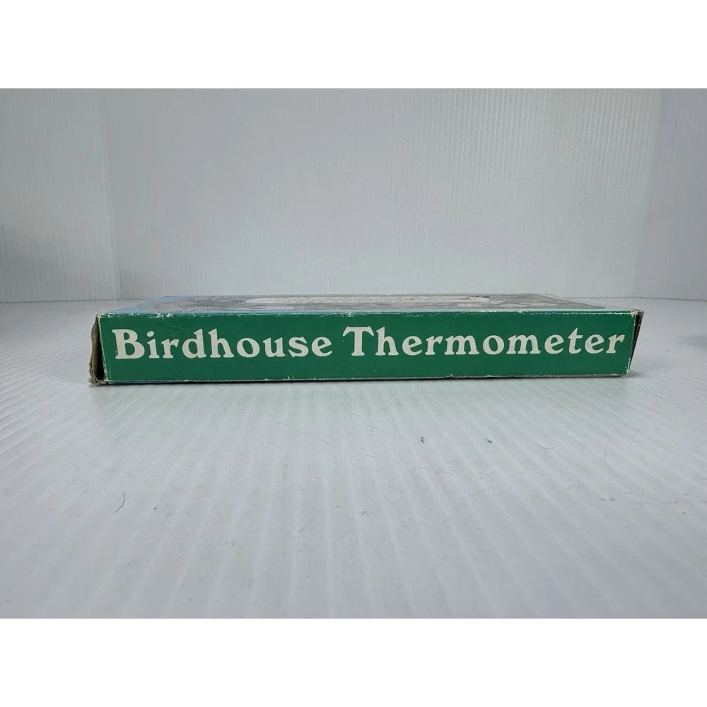 VTG giftco Inc Wall Thermometer Birds Birdhouse 2.75 x 7.5